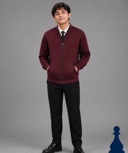 Xhaketë bordo për uniformë shkollore